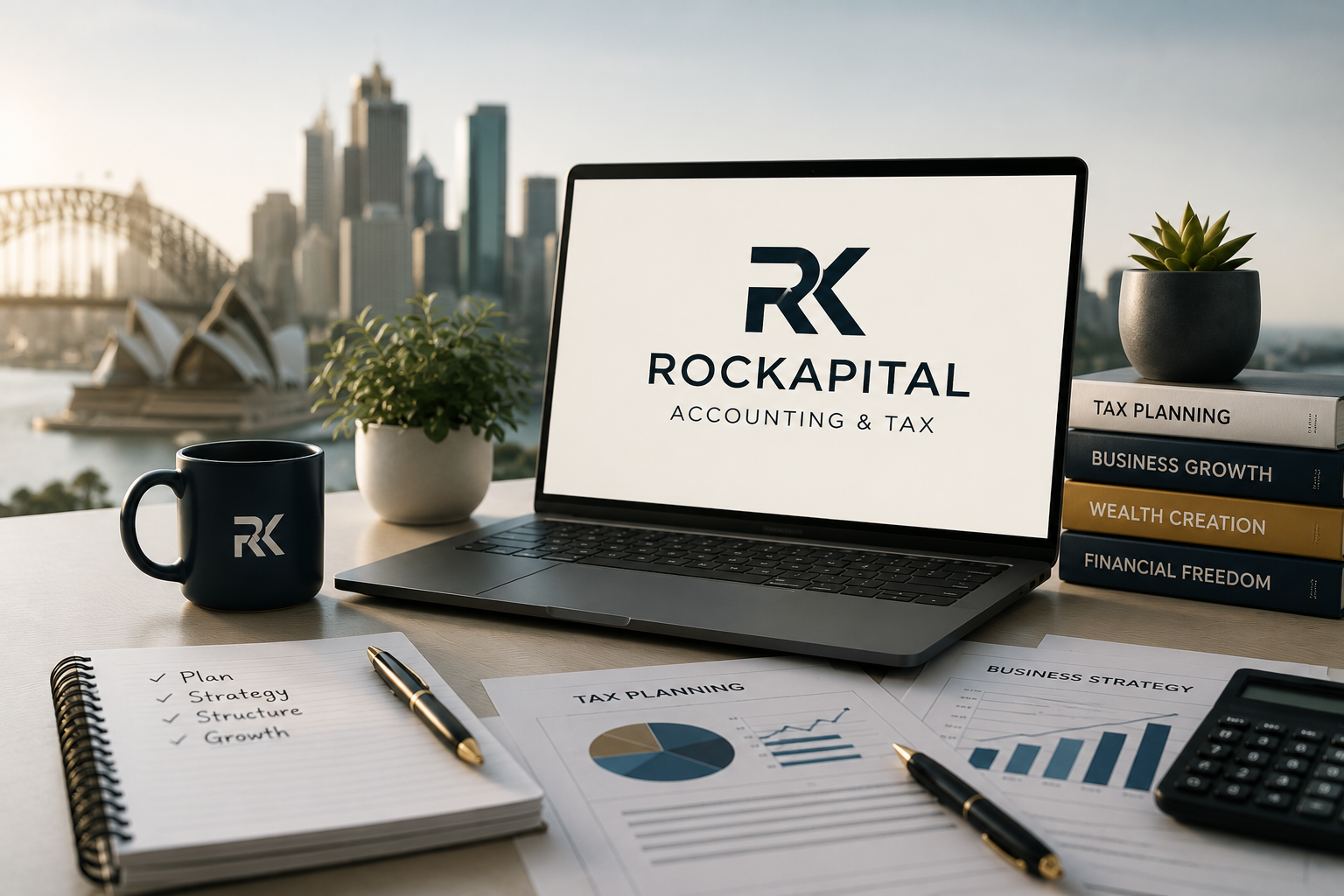 Rockapital strategic workspace for tax planning and accounting advice